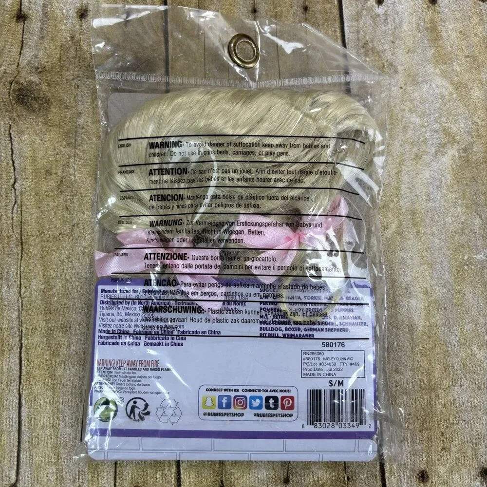 Rubies wig sealed pink